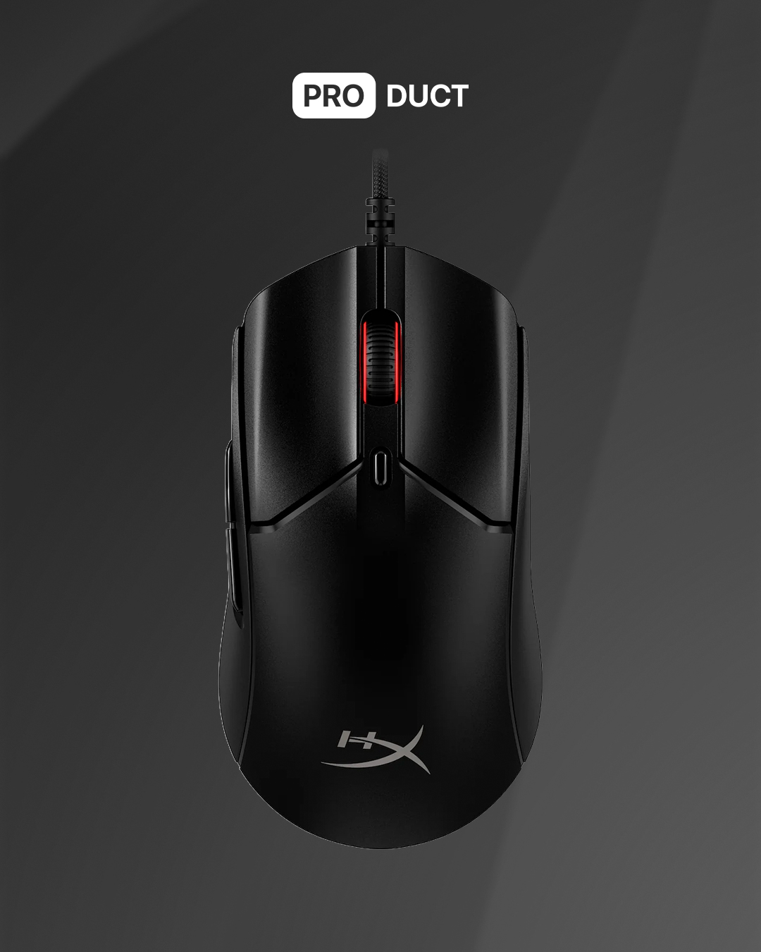 Mouse HyperX Haste 2 Black
