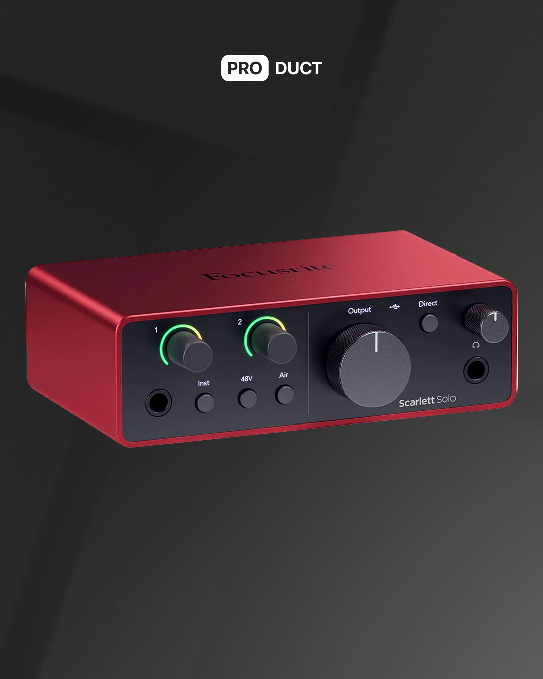 Scarlett Solo Studio 4th Gen Red — 2