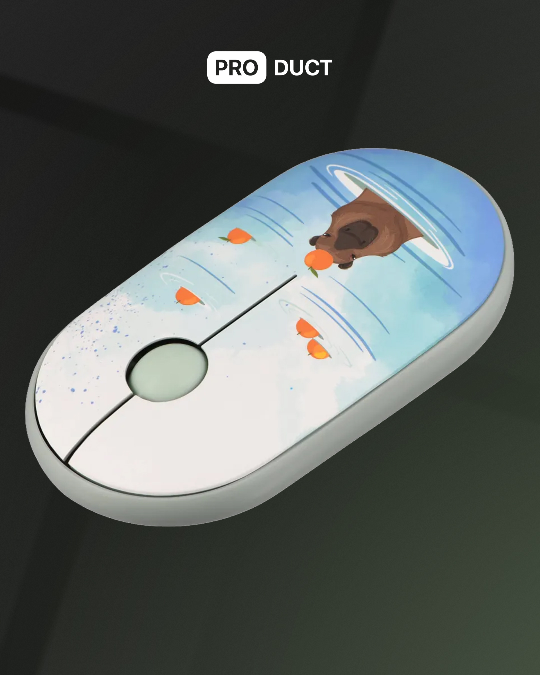 Mouse 2E MF300 Capybara:Tangerine Green — 2