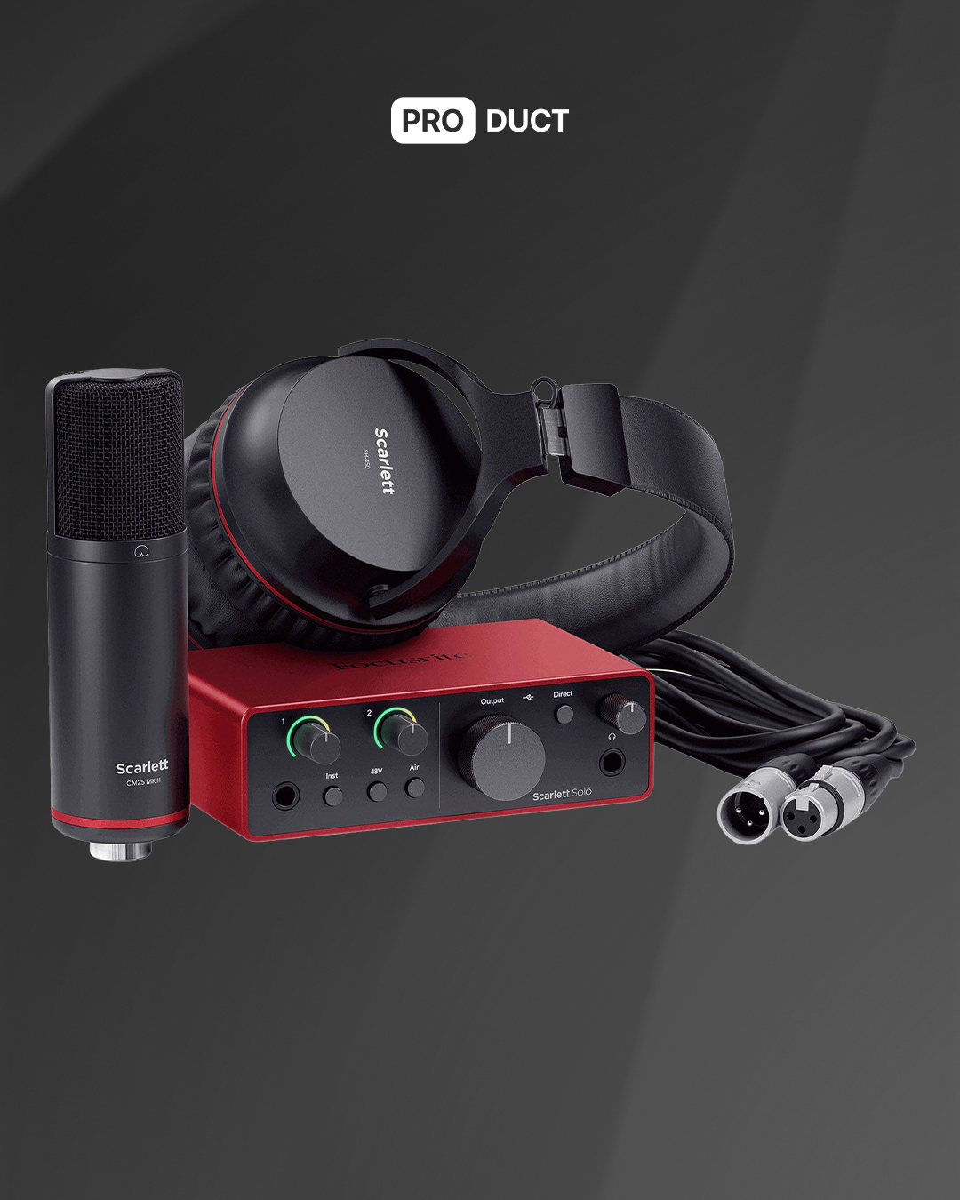 Scarlett Solo Studio 4th Gen Red