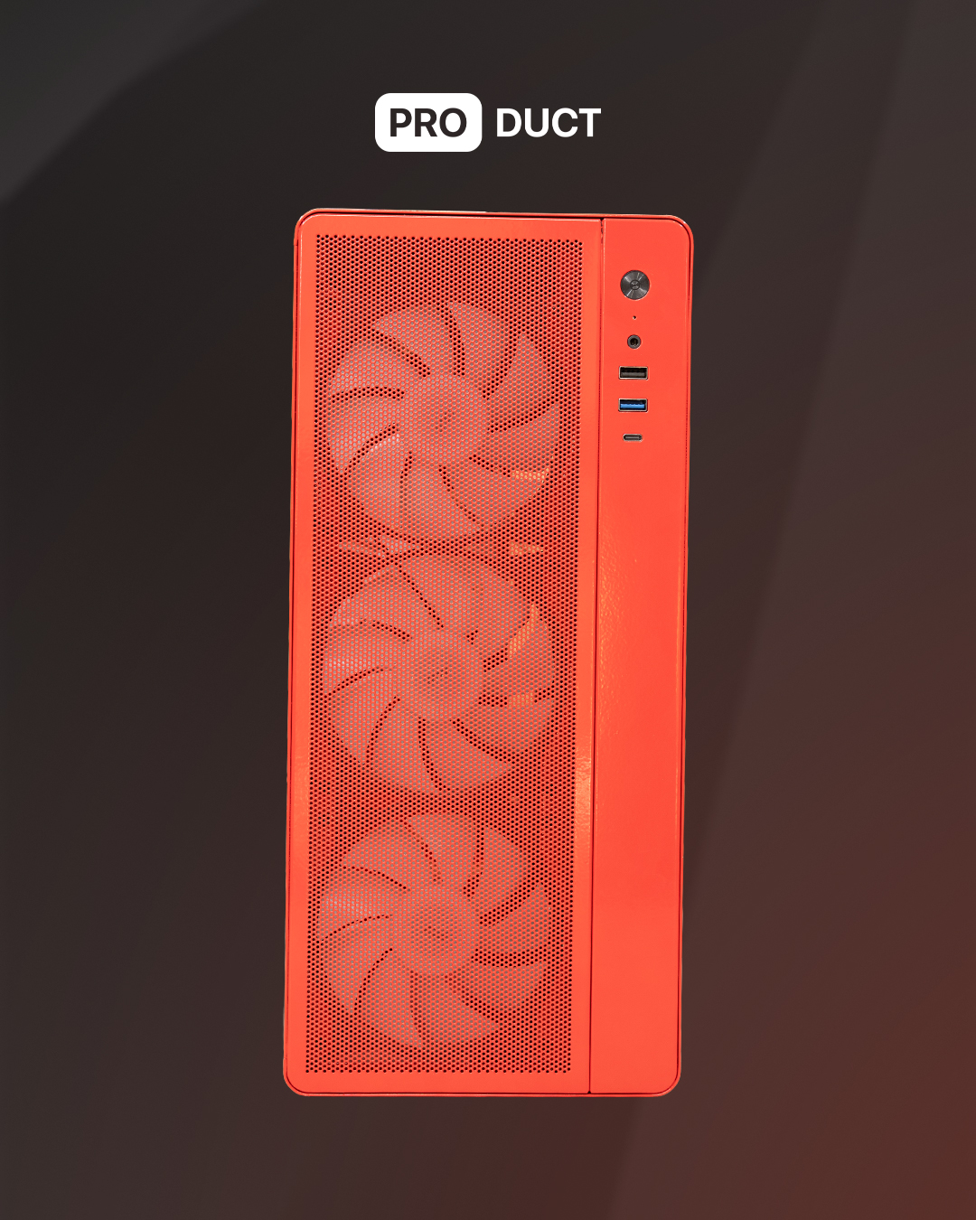 Case 2E 2E with 600W PSU Red