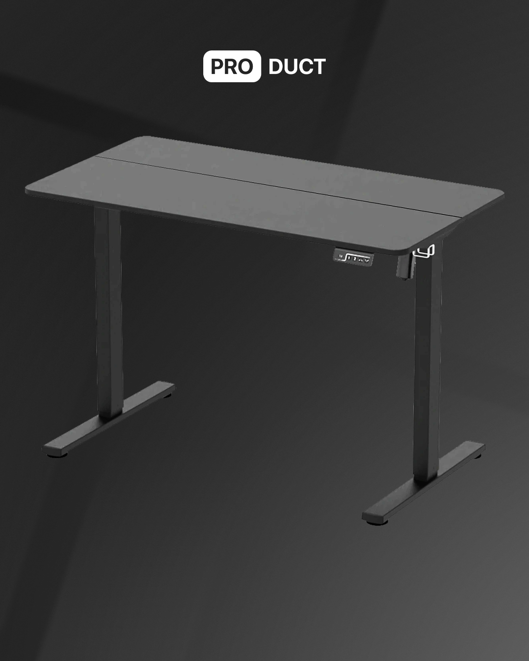 Table Single Motor Black — 2