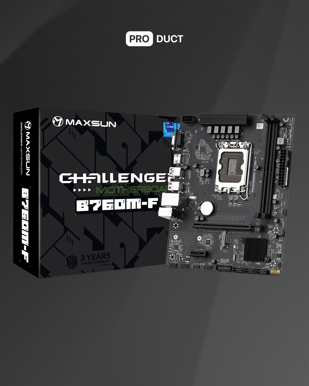 MaxSun Challenger B760M-F DDR4