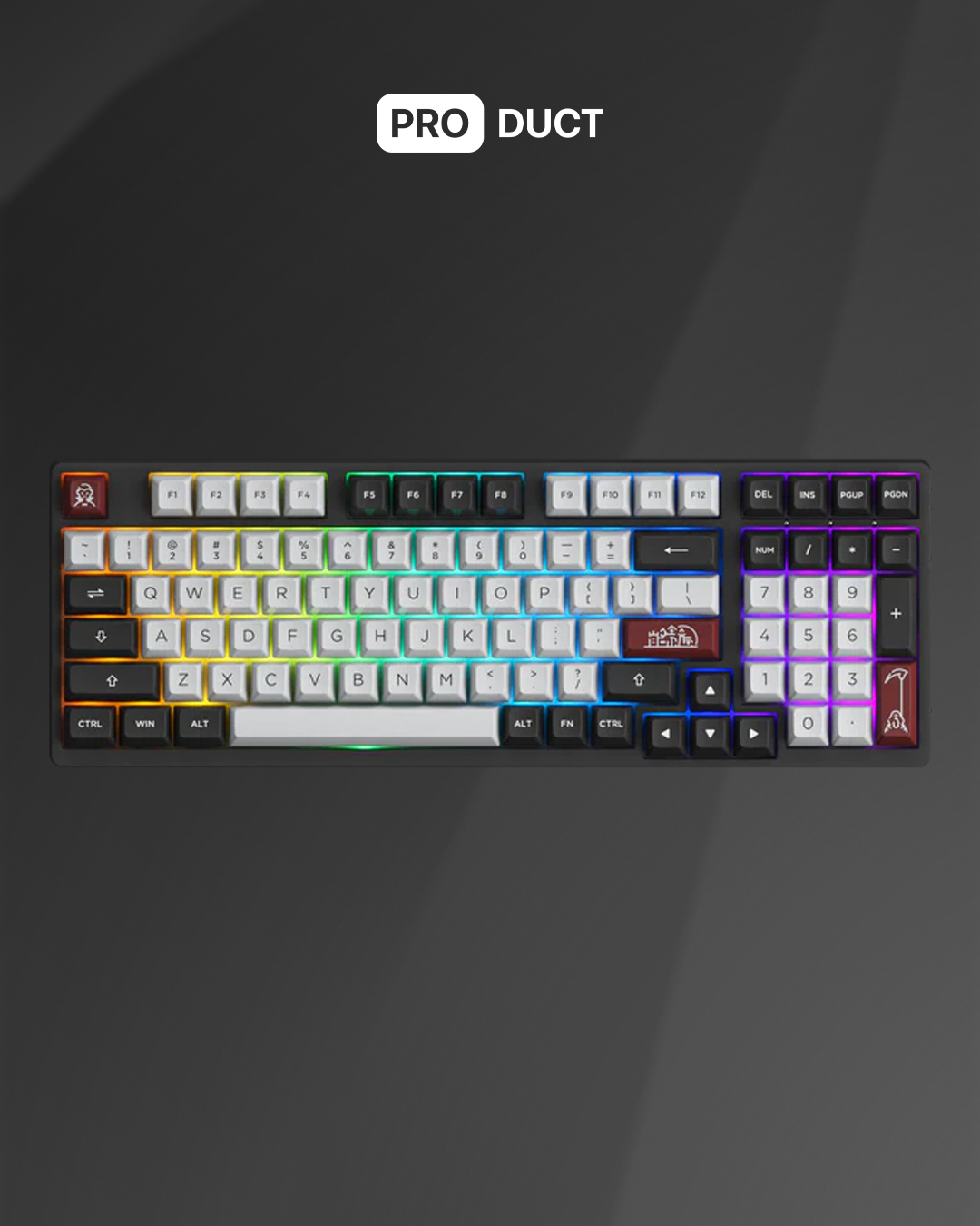 Keyboard AKKO 3098S Dracula Castle Gray-White
