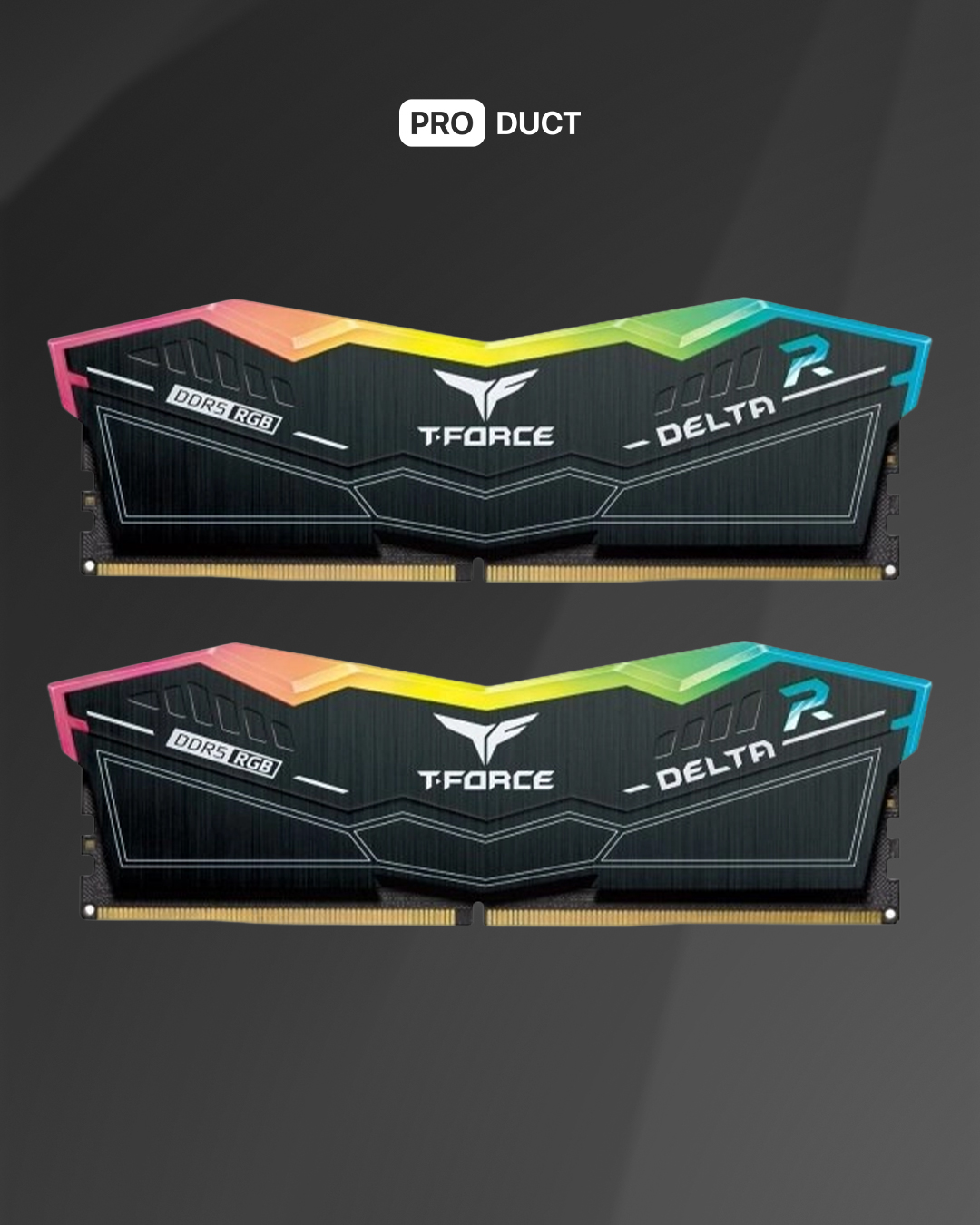 32GB(16*2) 6400Mhz T-Force RGB Black