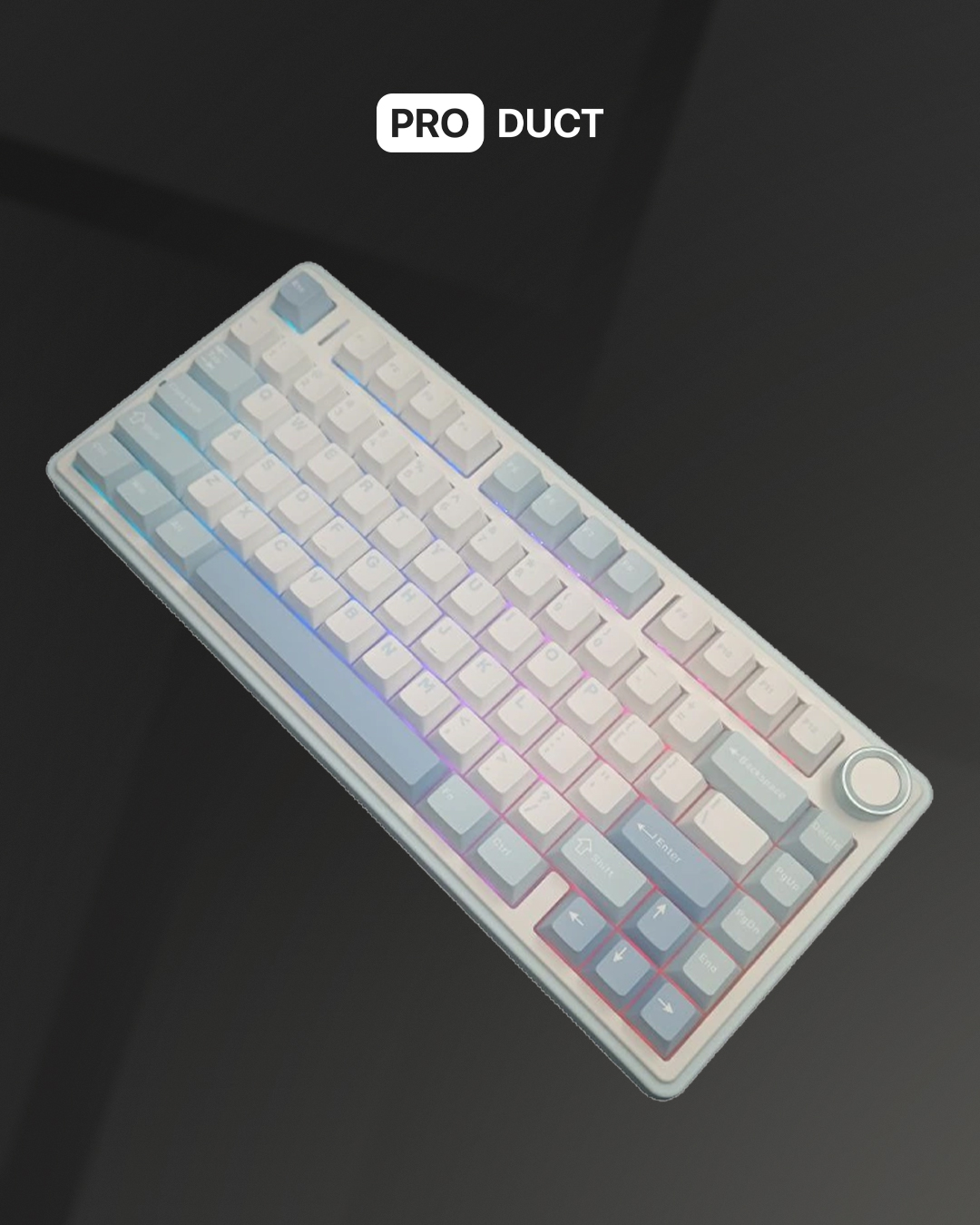 Keyboard Aula F75 White — 2