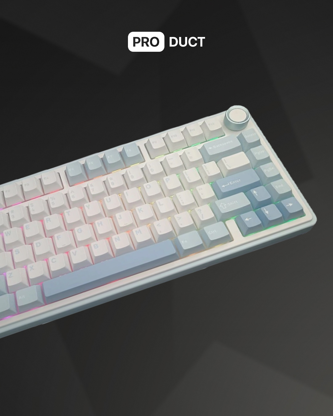 Keyboard Aula F75 White — 3