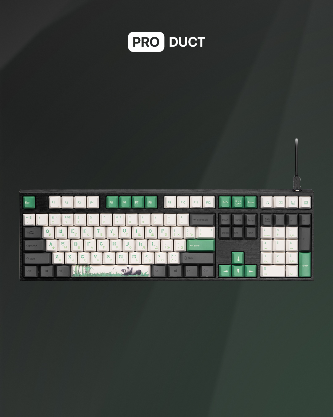 Keyboard Varmilo VEM108 Panda R2 Gray-White