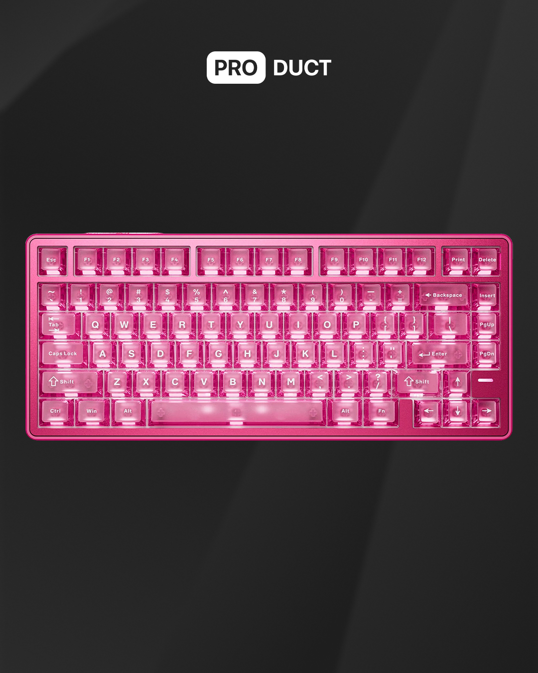 Keyboard VGN Neon Extreme Magnetic Transparent Pink