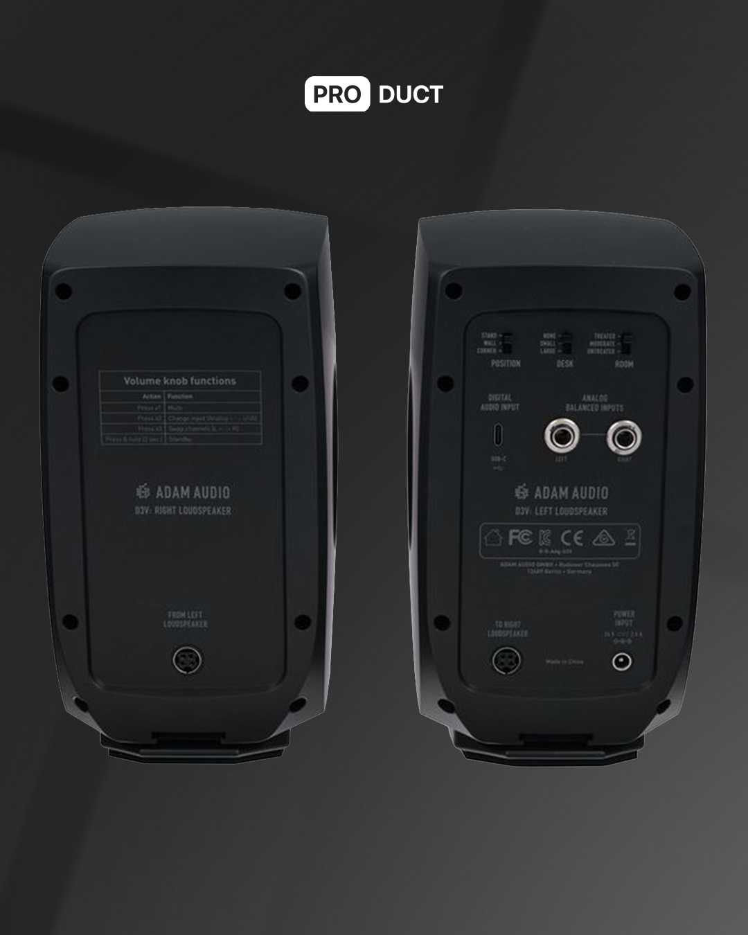 Adam Audio D3V Black — 2