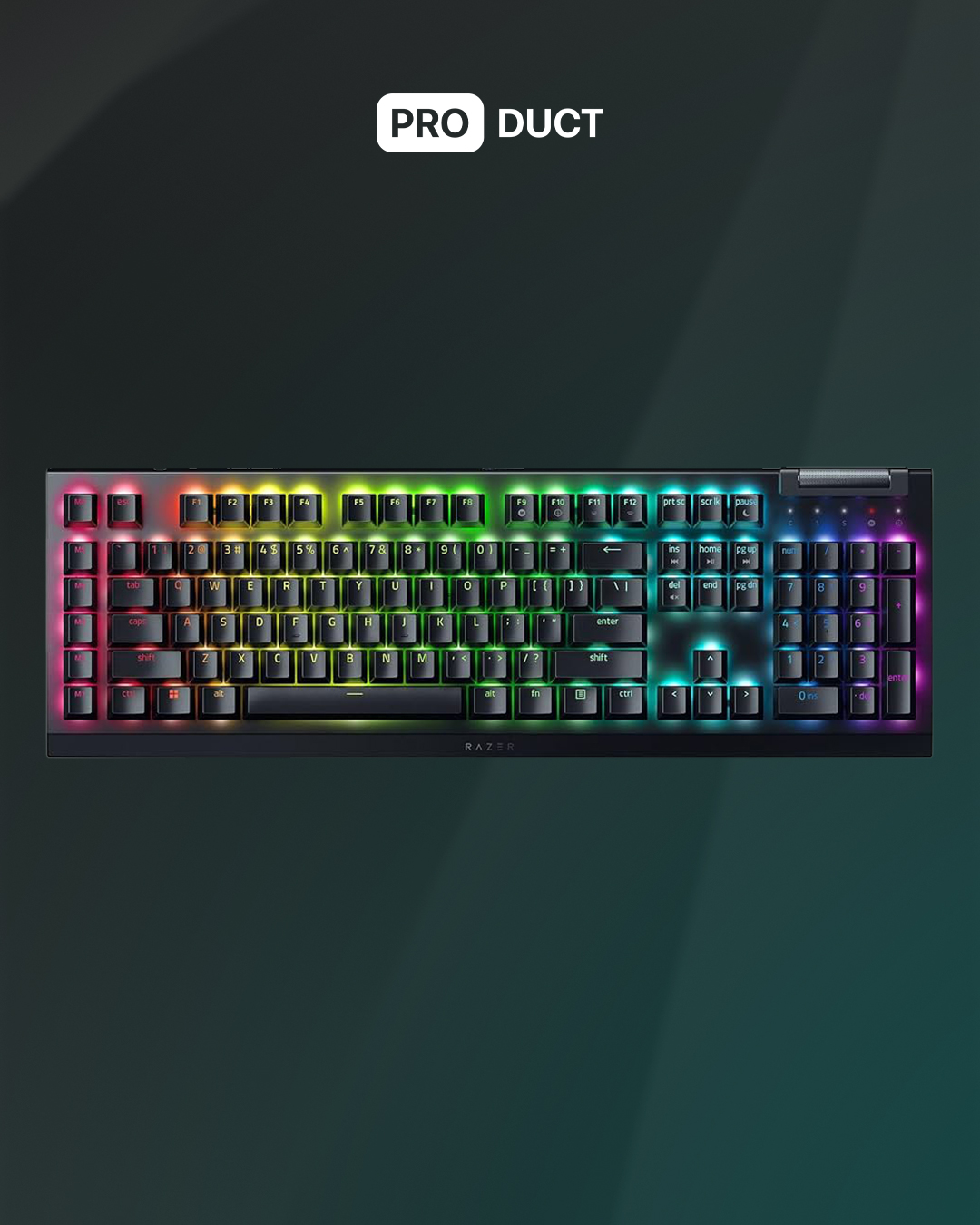 Keyboard Razer Blackwidow V4 X Green