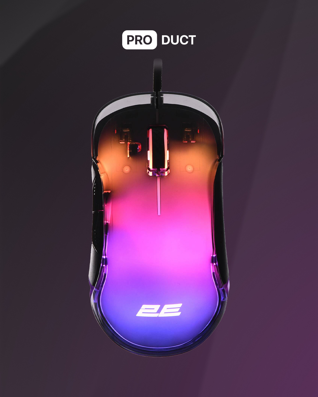 Mouse 2E MG345 Transparent black