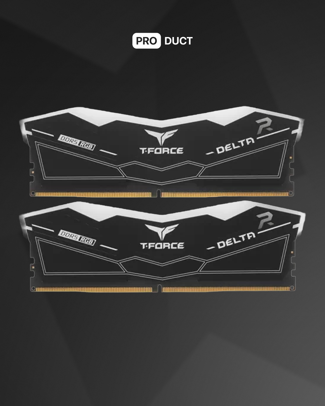 32GB(16*2) 6400Mhz T-Force RGB Black — 3