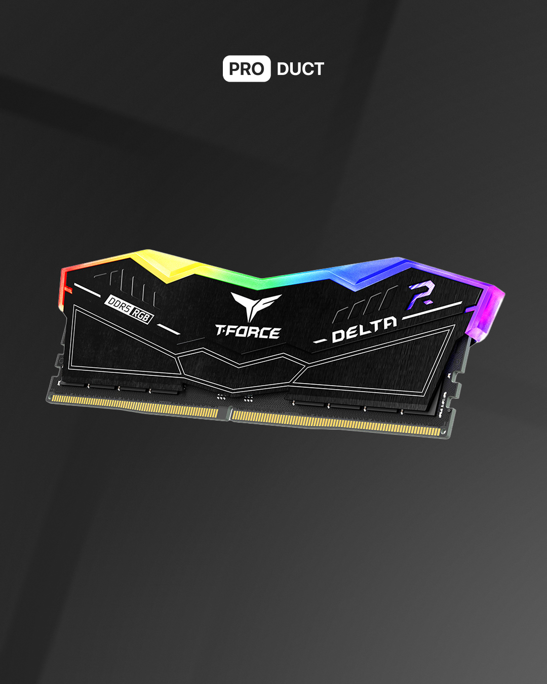32GB(16*2) 6400Mhz T-Force RGB Black — 2
