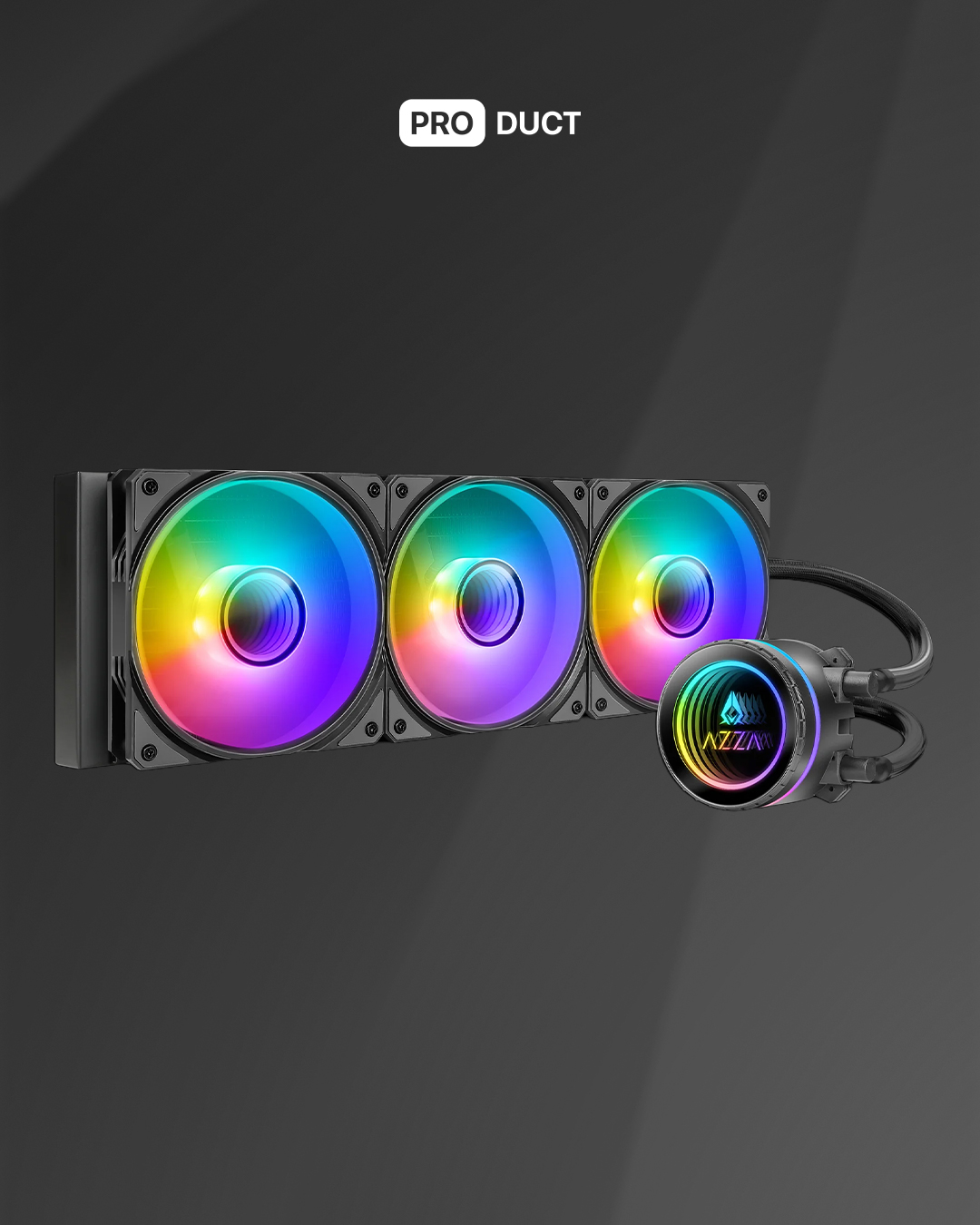 Liquid Cooler Azza R 360 Black / Black